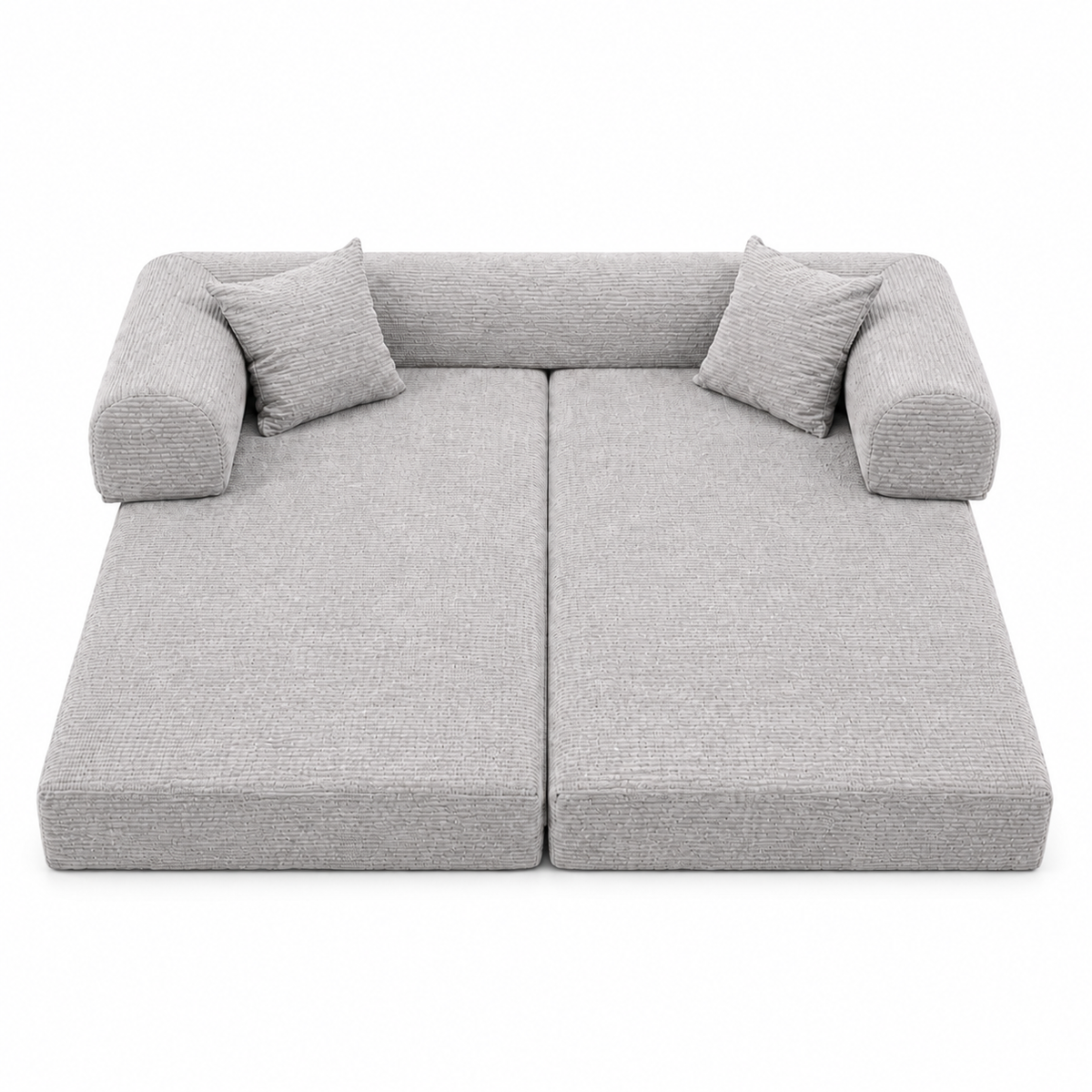 SOFÁ CAMA "OMEGA" - GRIS CLARO