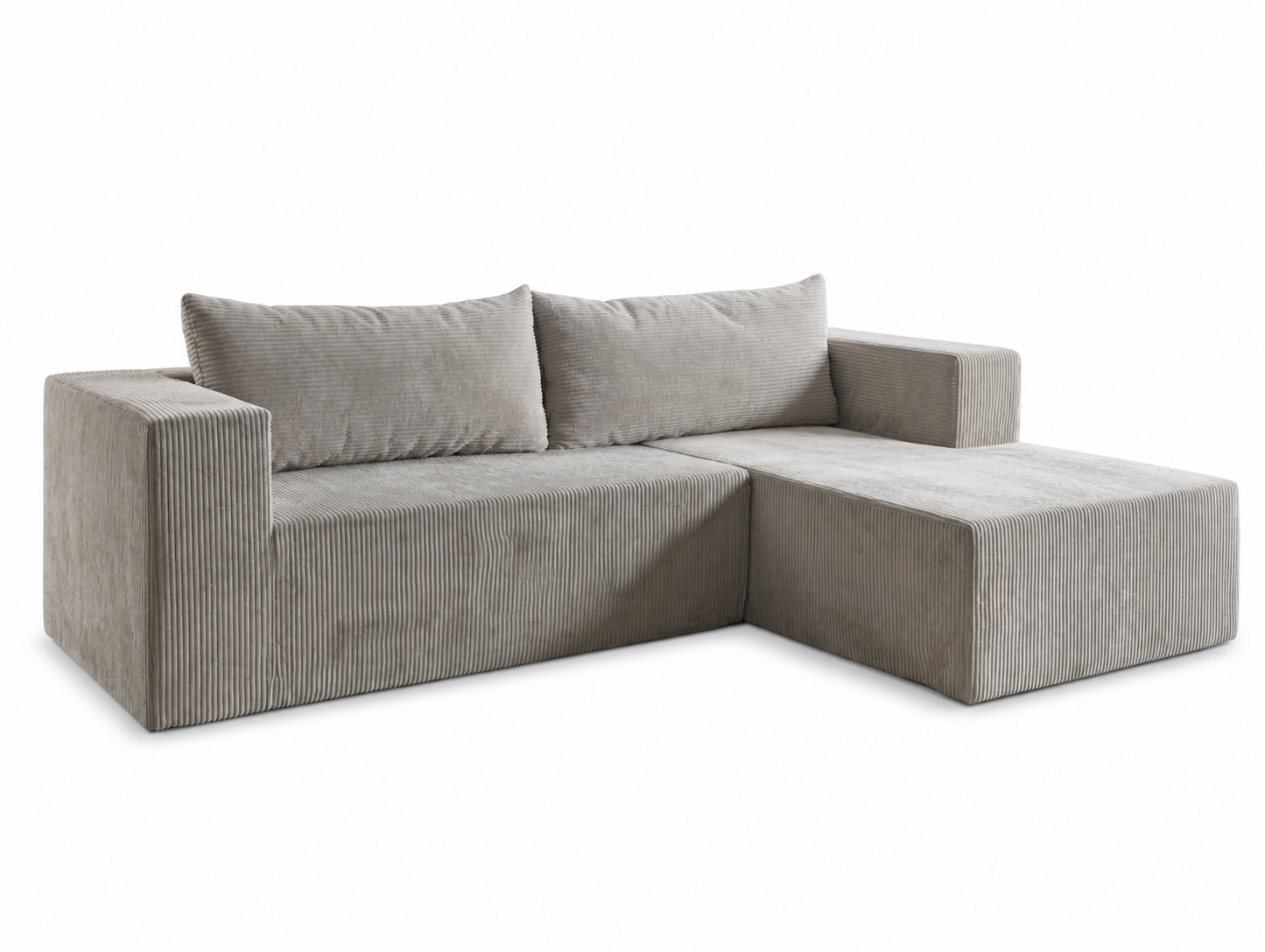 SOFA L "ROMA" - GRIS CLARO