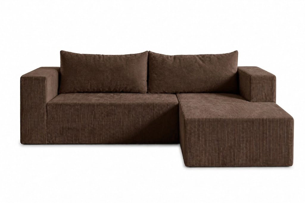 SOFA L "ROMA" - GRIS CLARO