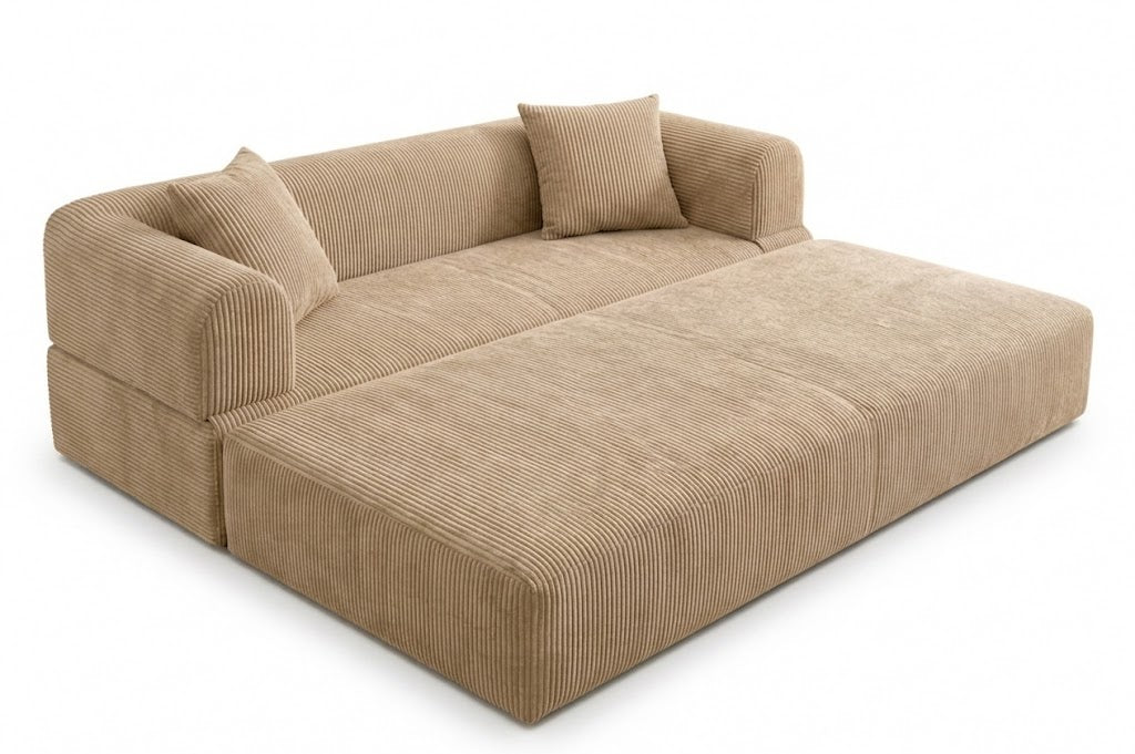 SOFÁ CAMA "OMEGA" - CAPUCCINO