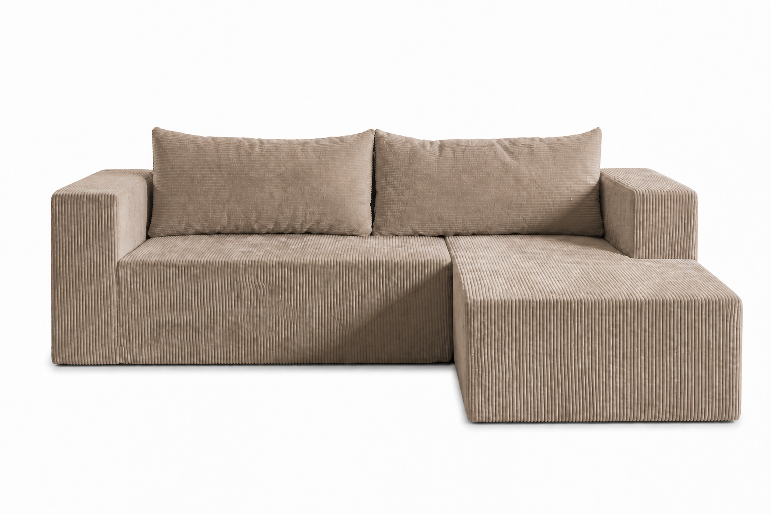 SOFA L "ROMA" - GRIS OSCURO
