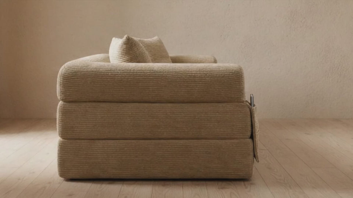 SOFÁ CAMA "OMEGA" - GRIS CLARO